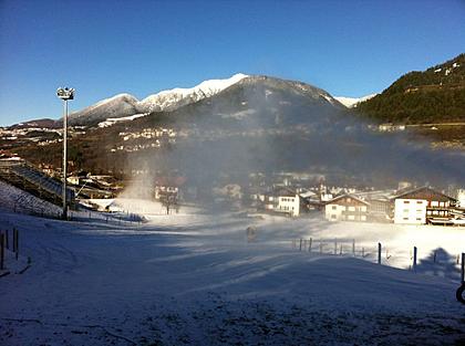 THE SNOWGUNS ARE WORKING